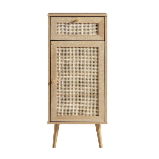 Bathroom rattan storage cabinet